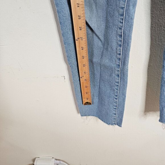 Madewell Medium-Blue Wash The Perfect Vintage Jeans Raw Hem Edition High Rise 28 - Picture 6 of 14
